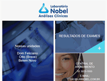 Tablet Screenshot of labnobel.com.br
